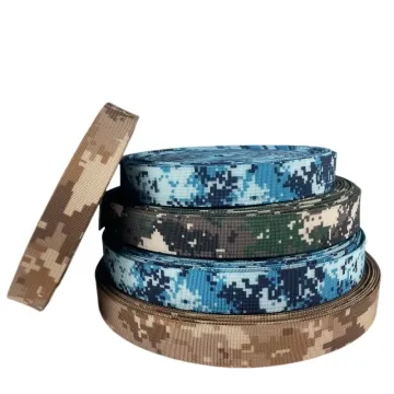 Digital camouflage polyester webbing
