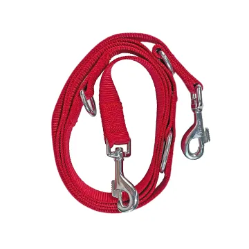 Custom nylon dog leash in multiple widths