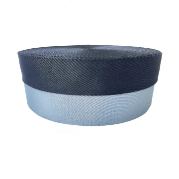Dense plain polyester webbing for bags
