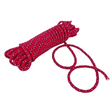 Red braided rope in custom materials