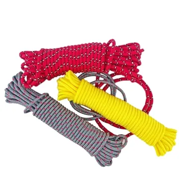 Red braided rope in custom materials